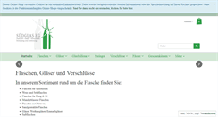 Desktop Screenshot of flaschen-suedglas.de