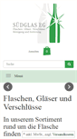 Mobile Screenshot of flaschen-suedglas.de