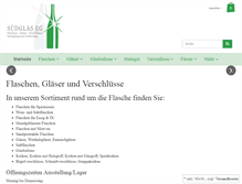 Tablet Screenshot of flaschen-suedglas.de